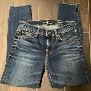 In perfect condition 7 For all mankind ankle Jeans